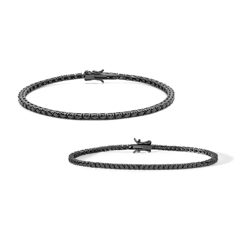 Comete 2 Tennis in Argento brunito 925‰ e zirconi neri UBR899992M19
