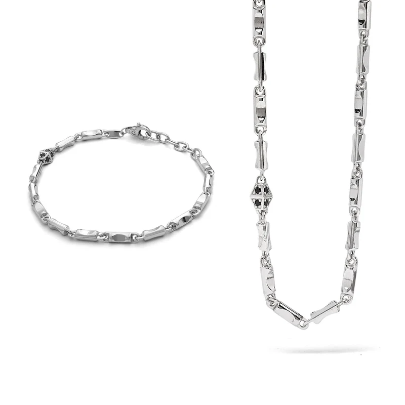 Comete Bracciale e Collana Royal in Argento e Zirconi neri KIT6971006