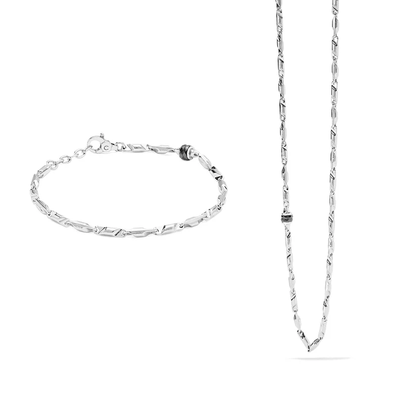 Comete Bracciale e Collana Royal in Argento e ceramica KIT6931001