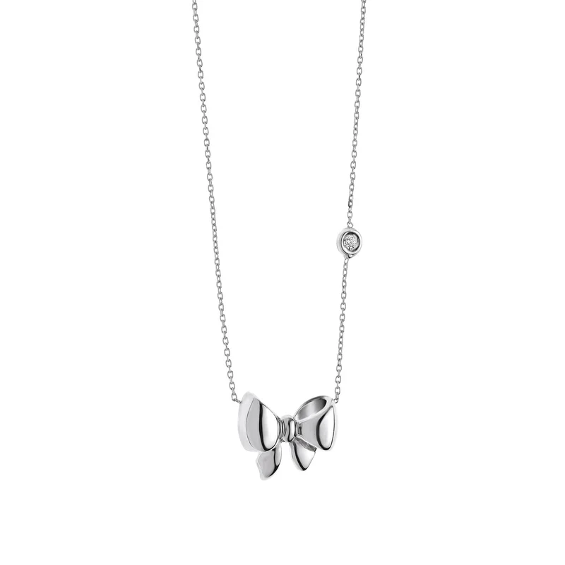 Comete Collana in oro bianco con Fiocco GLB792