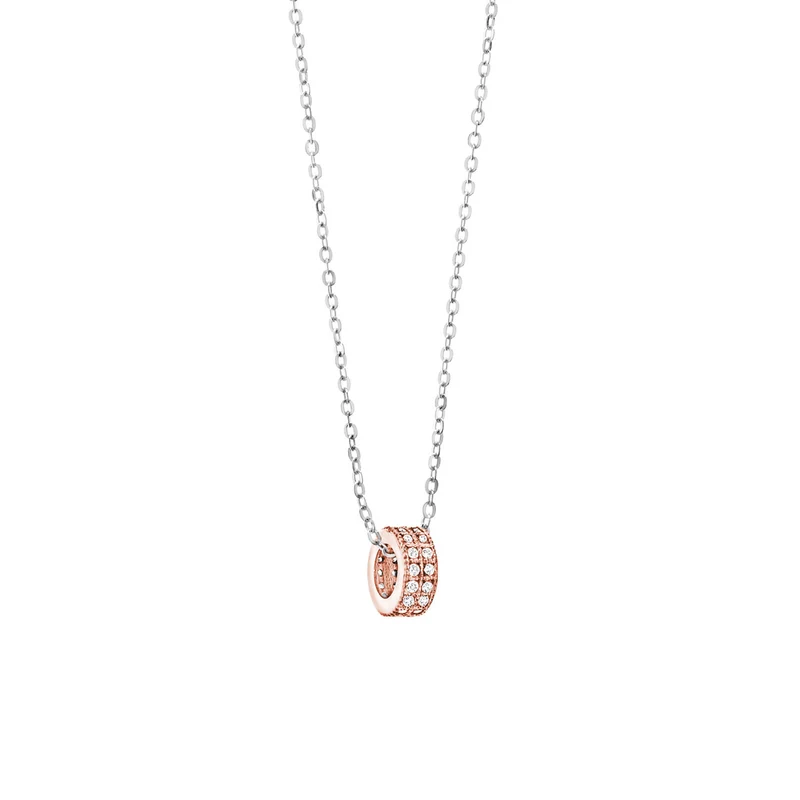 Comete Collana in Oro Rosa con Diamanti GLB916