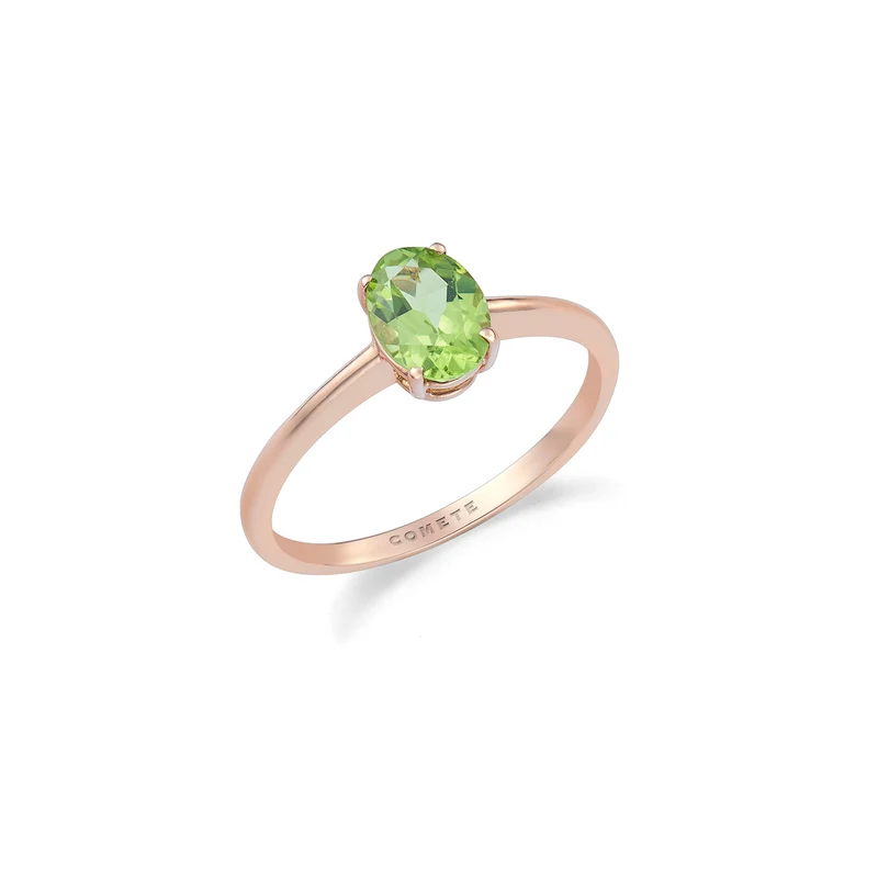Comete Anello in Oro rosa 750‰ e Peridot ovale ANB2698