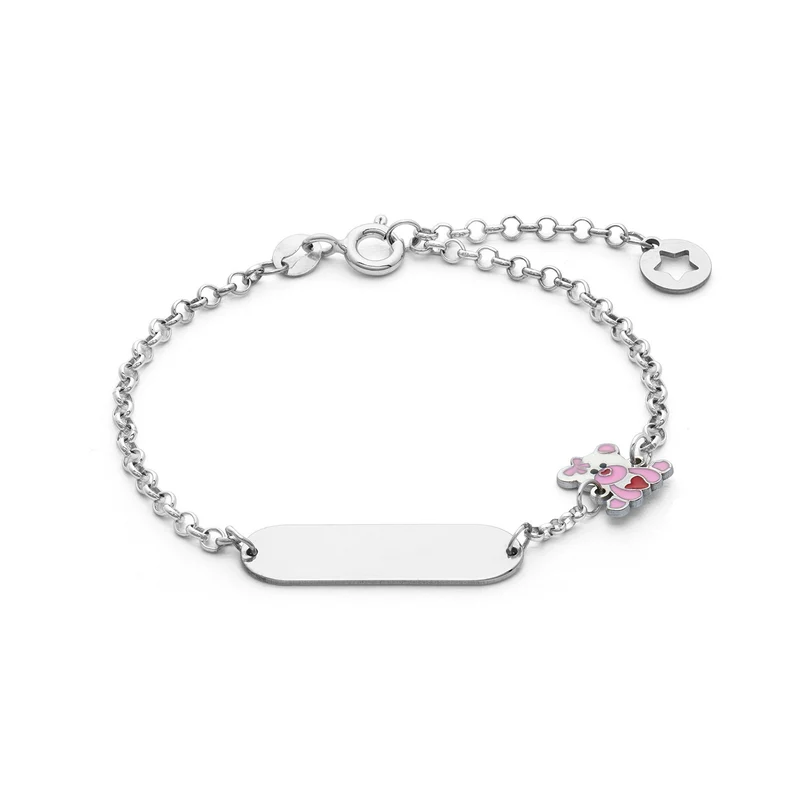 Comete Bracciale in Argento con Orsetto colorato BRA255