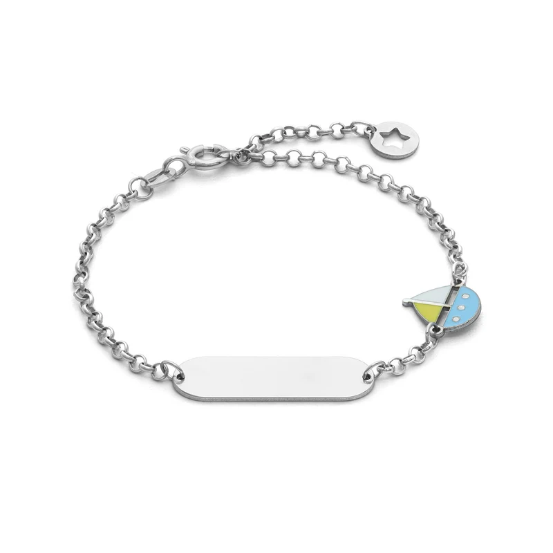 Comete Bracciale in Argento con Barchetta colorata BRA263