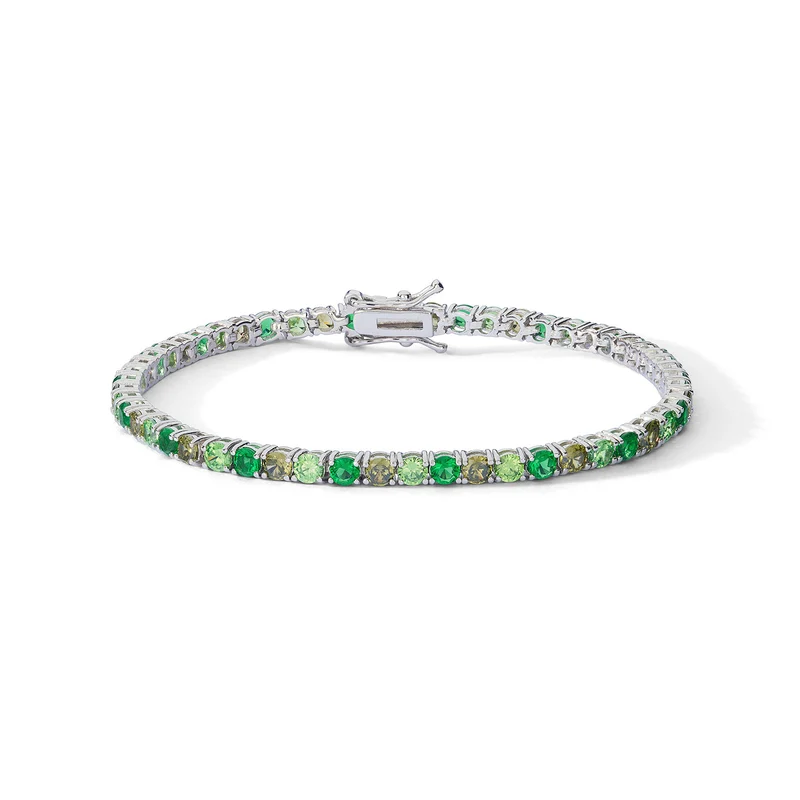 Comete Bracciale in Argento con Zirconi Smeraldo e Peridot BRA266M16