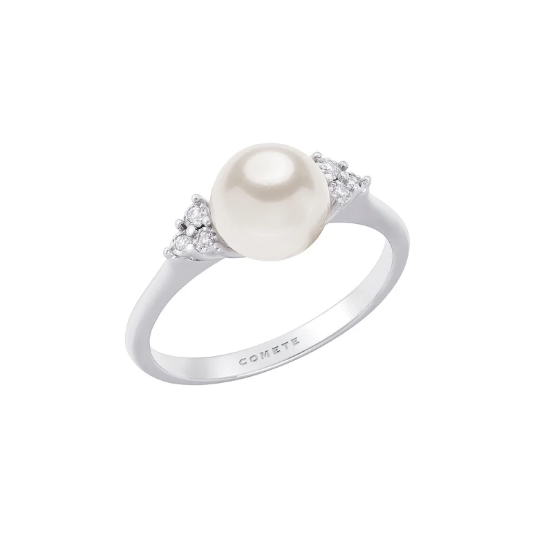 Comete Anello Perla in Oro 750 ‰ e Diamanti ANP414