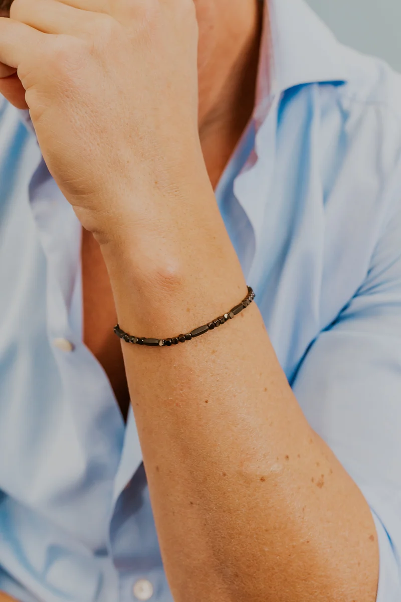 Comete Bracciale Acciaio con Ematite nera UBR1248