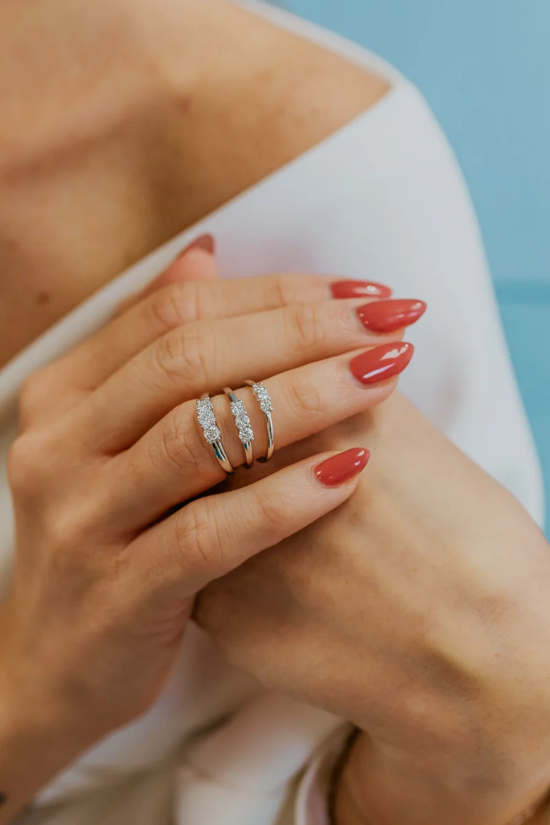Comete Anello Oro bianco 750‰ e Diamanti ANB2734