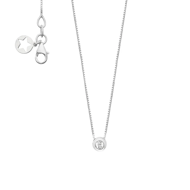Comete Girocollo Oro 375‰ e Diamanti bianchi KGLB1401