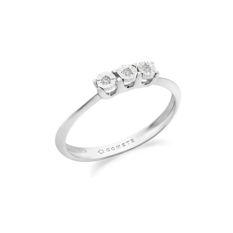 Comete Anello trilogy Oro 375‰ e Diamante bianco KANB1902