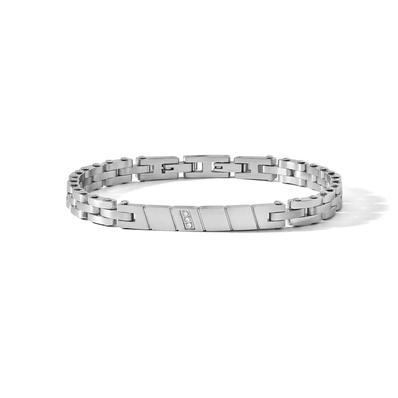 Comete Bracciale in Acciaio con Diamanti Bianchi UBR1275