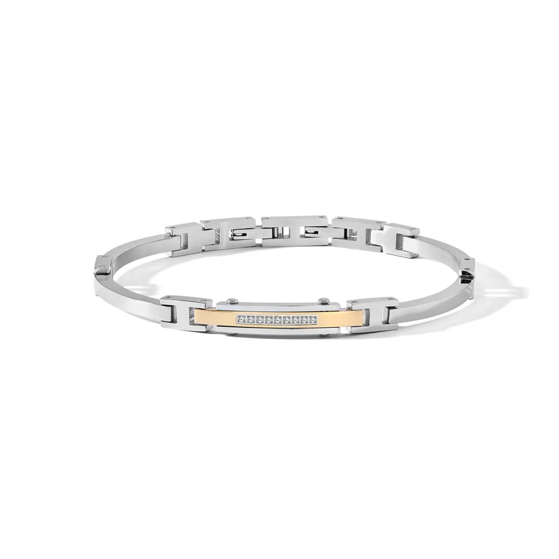 Comete Bracciale in Acciaio, pvd giallo e Diamanti bianchi UBR1286