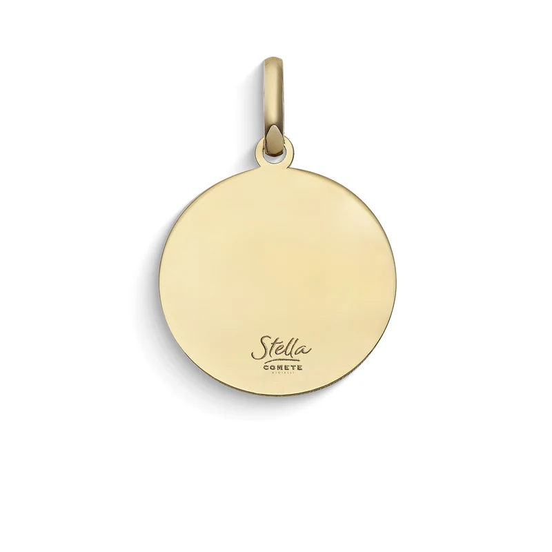 Comete Ciondolo rotondo personalizzabile in Oro giallo 375‰ KCOB001