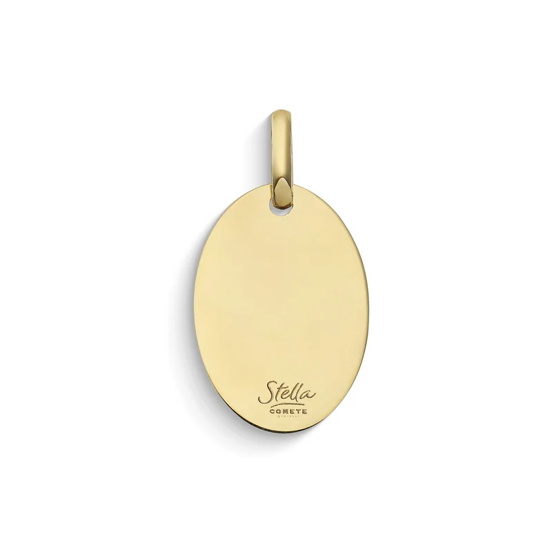 Comete Ciondolo personalizzabile ovale in Oro giallo 375‰ KCOB004