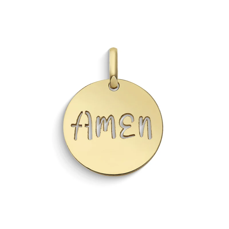 Comete Ciondolo Amen rotondo in Oro giallo 375‰ KCOB008
