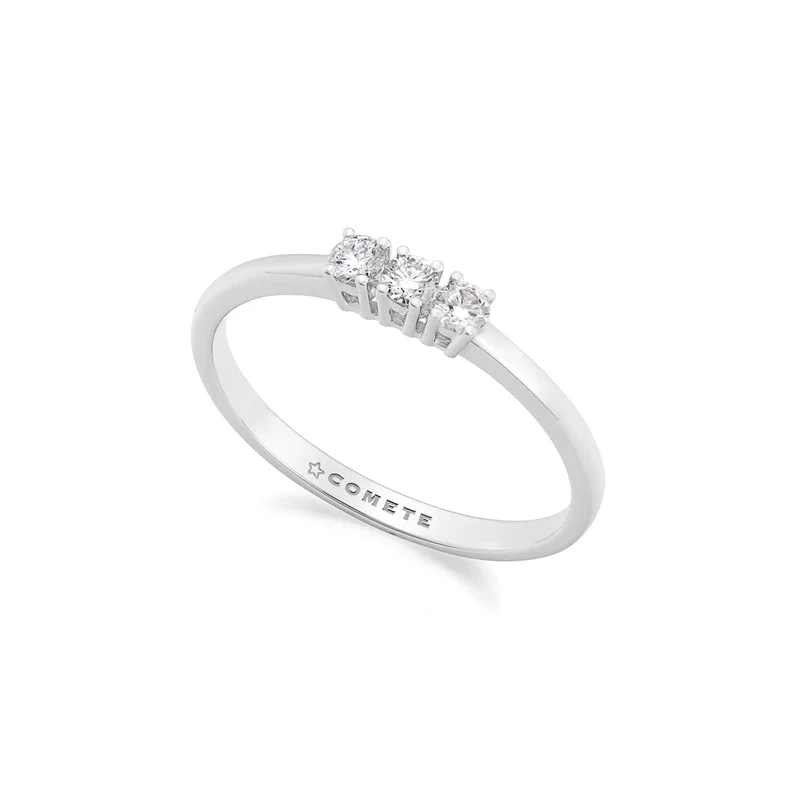 Comete Anello Trilogy in Oro bianco 750‰ e Diamanti ANB2754