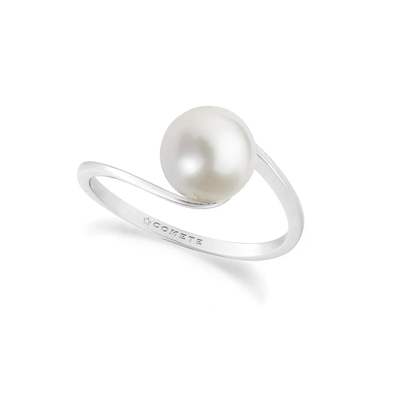 Comete Anello in Oro bianco 750‰ con Perla coltivata ANP417
