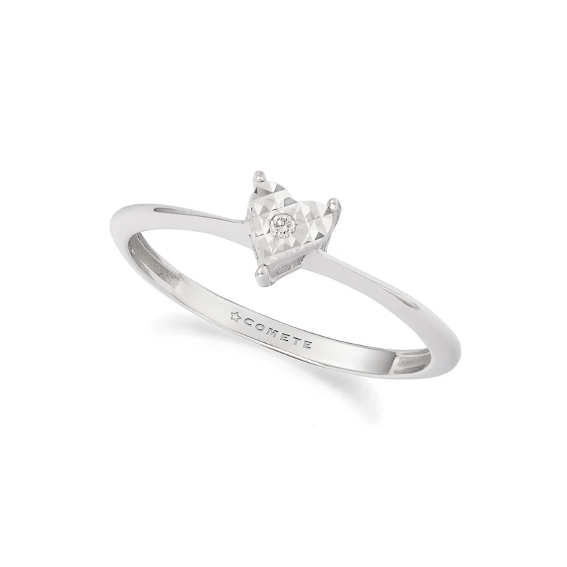 Comete Anello cuore in Oro bianco e Diamante KANB1909