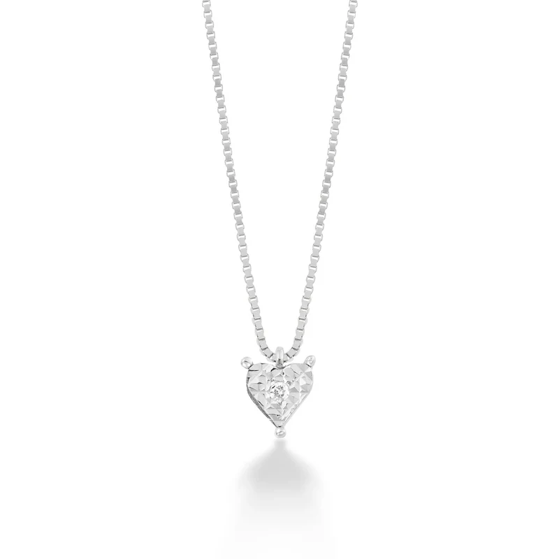 Comete Girocollo in Oro bianco e Diamante KGLB1418
