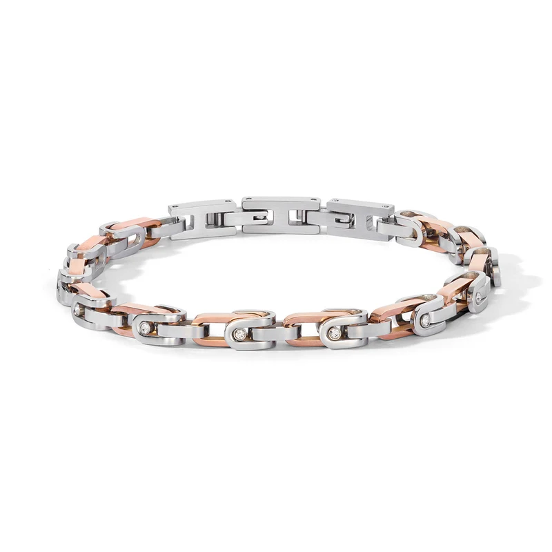 Comete Bracciale in Acciaio, zirconi bianchi e pvd UBR1310