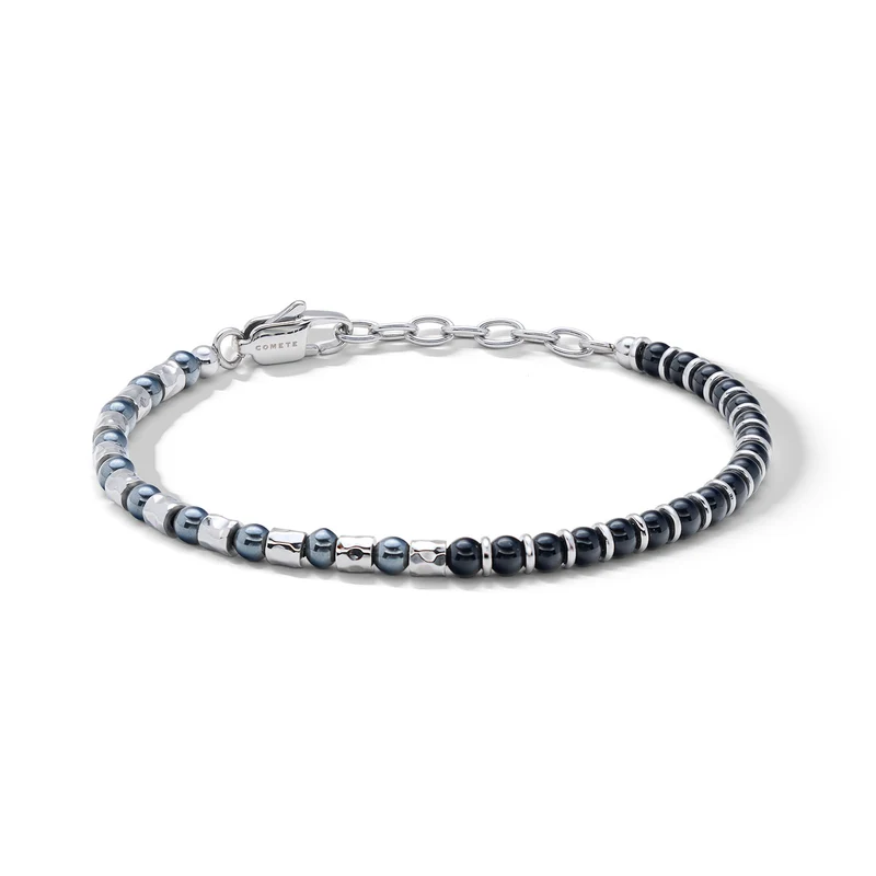 Comete Bracciale in acciaio con onice nero ed ematite UBR1331
