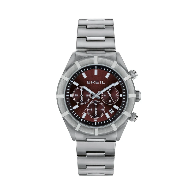 Breil orologio B 12 Chorono 42mm marrone quarzo acciaio TW2072