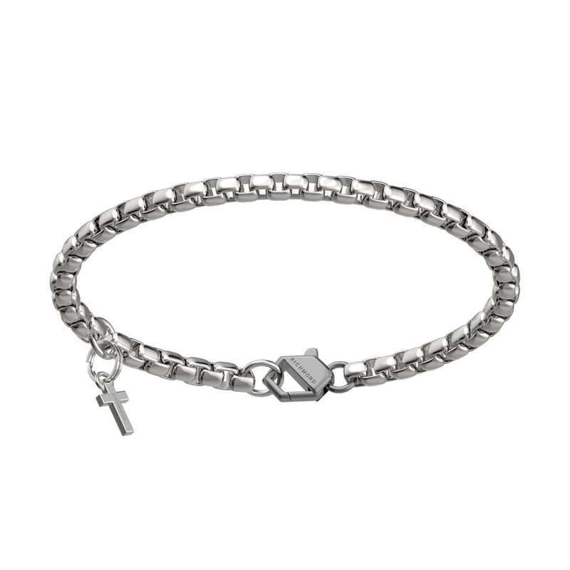 John Richmond bracciale titanium diamanti Lab Grown JRRB14WB