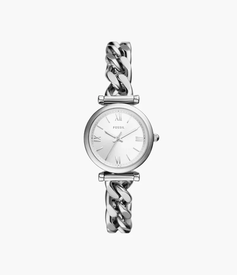 Fossil orologio Carlie Mini 28mm argento quarzo acciaio ES5331