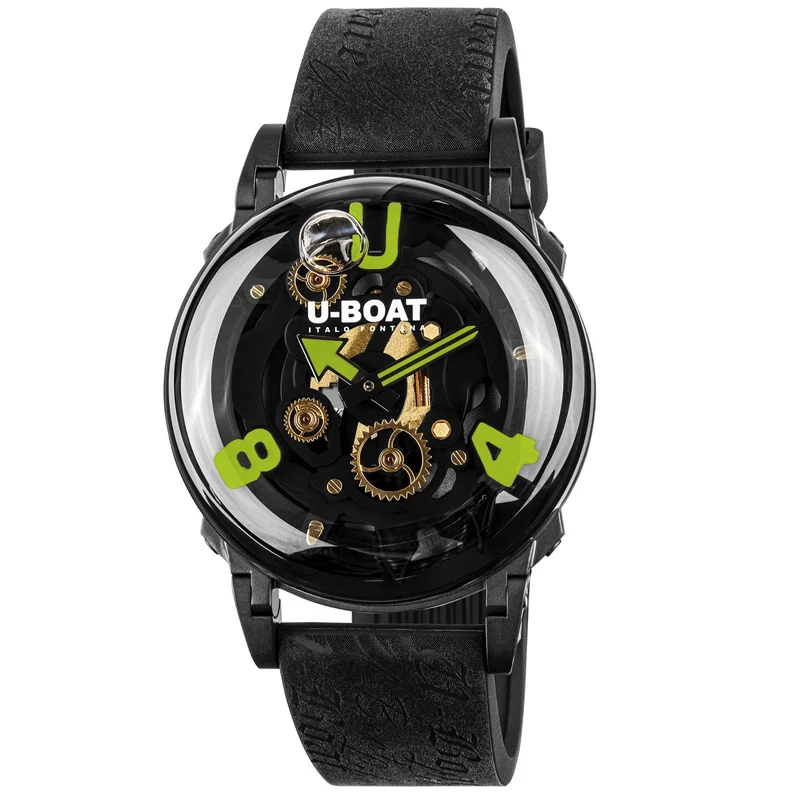 U-BOAT orologio U-65 Green 44mm verde quarzo acciaio finitura PVD nero 3351