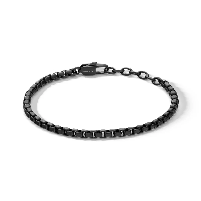 Comete Bracciale in acciaio satinato con PVD nero UBR1354
