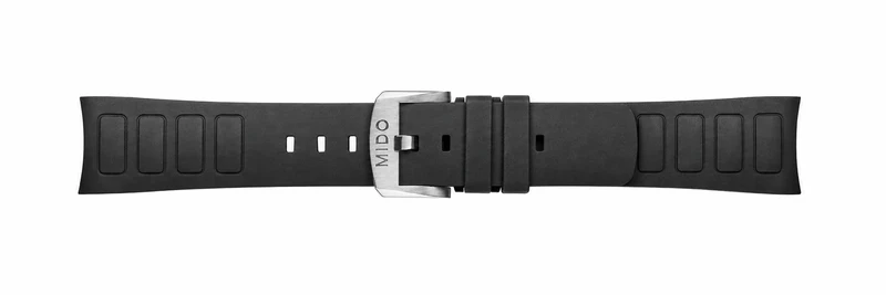 Mido cinturino Multifort TV silicone nero fibbia acciaio M852018741 + M610018742