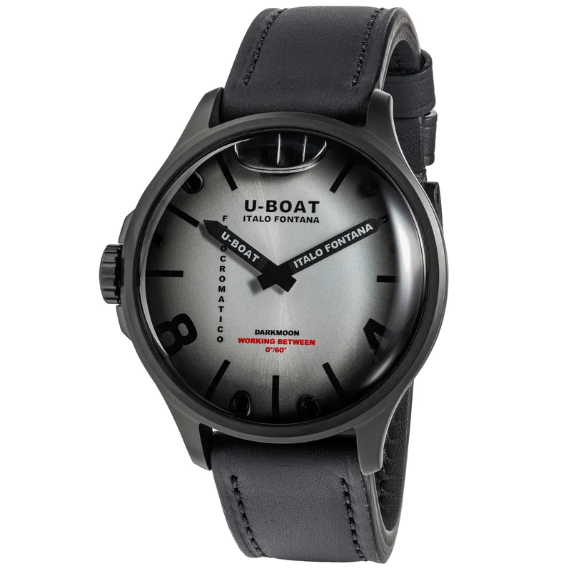 U-BOAT orologio Darkmoon Kama PVD Grey 46,50mm grigio quarzo acciaio PVD grigio 3339