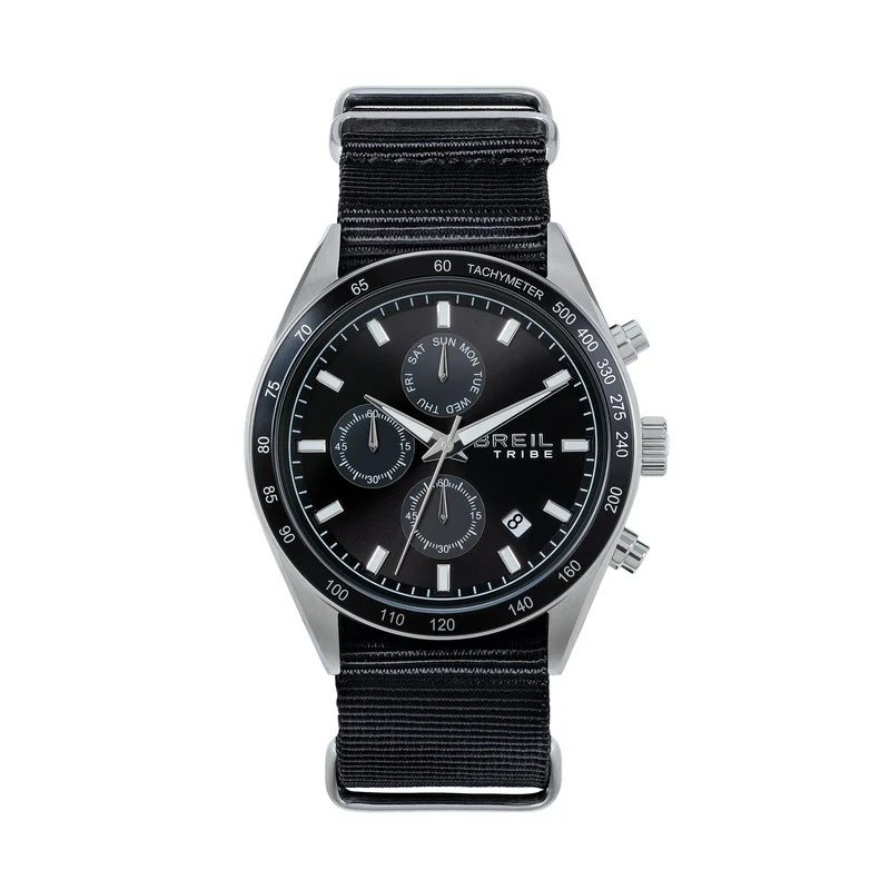 Breil orologio Echo Chrono 42mm nero quarzo acciaio EW0815