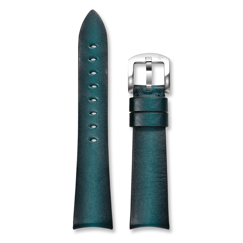 Venezianico Cinturino in Pelle Fumè Verde 20mm