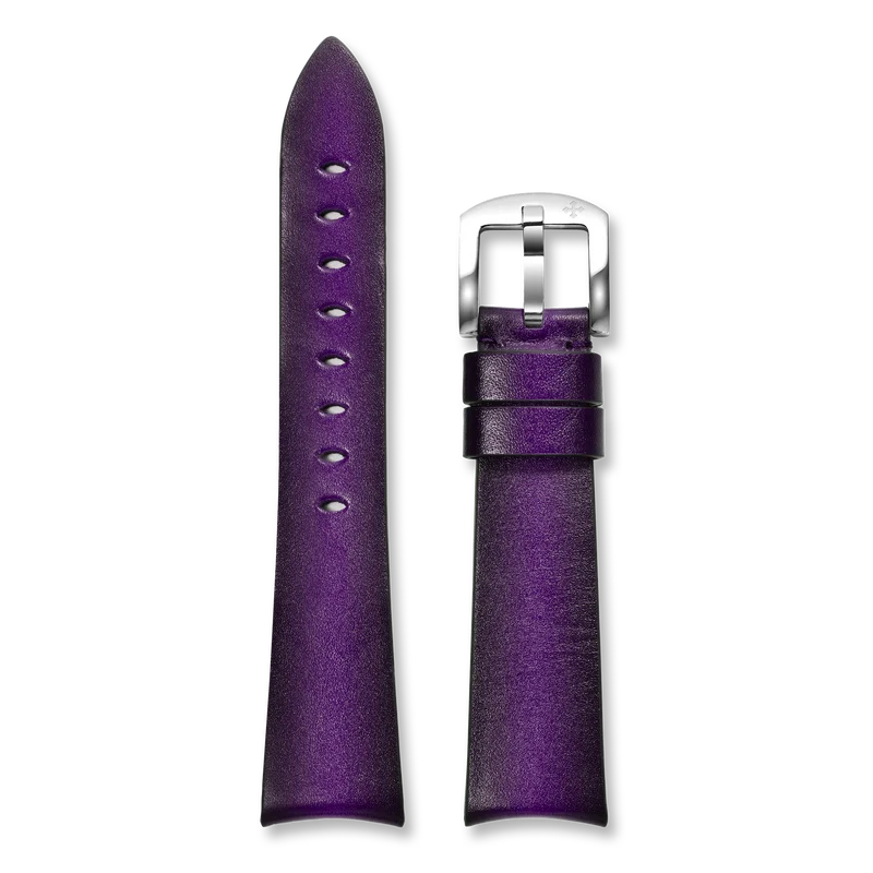 Venezianico Cinturino in Pelle Fumè Porpora 20mm