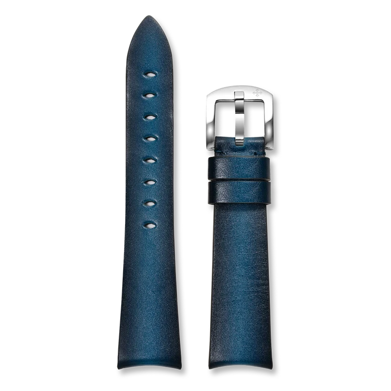 Venezianico Cinturino in Pelle Fumè Blu 20mm