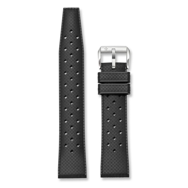 Venezianico Cinturino Classico in Gomma Nero 20mm