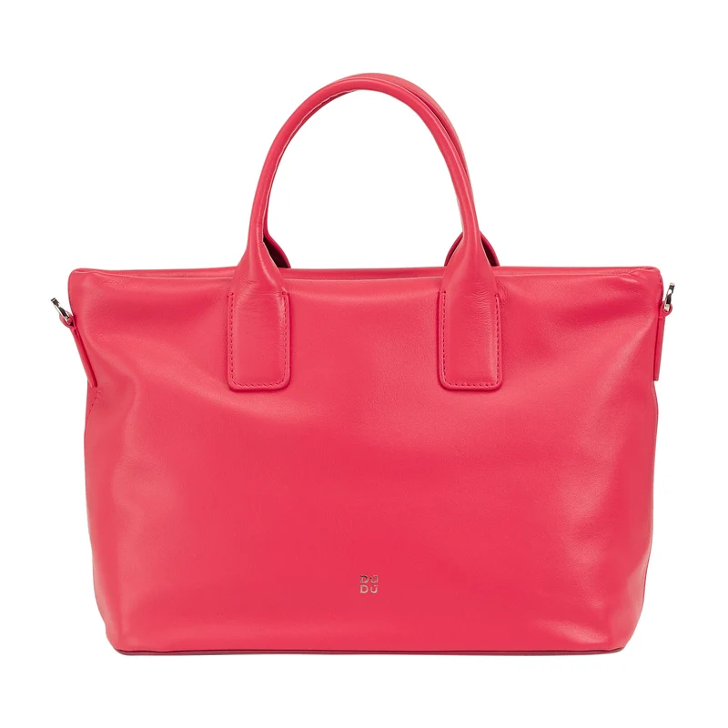 DUDU Borsa Donna a Mano in Pelle con Tracolla, Borsa Media Piccola a Spalla con Cerniera e Tracolla Staccabile, Borsetta Elegante Colorata