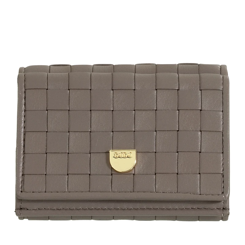 DUDU Portafoglio Piccolo Donna Intrecciato in Pelle con Portamonete - Portafogli in Pelle Intrecciata Porta Carte Compatto Elegante