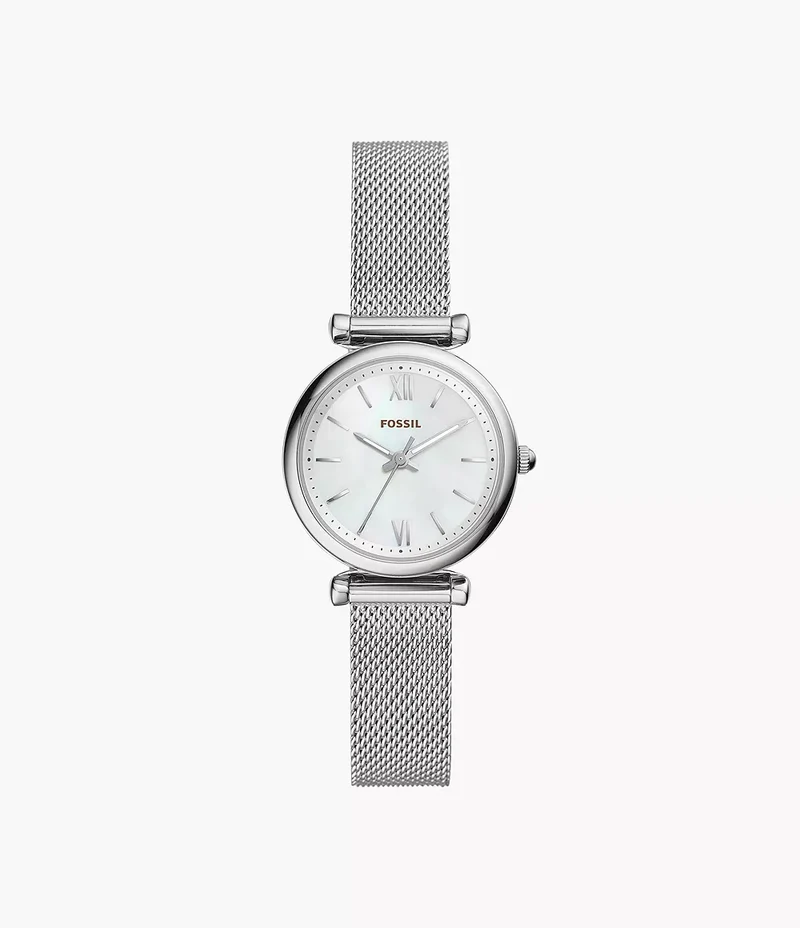 Fossil orologio Carlie Mini Mini 28mm madreperla quarzo acciaio ES4432