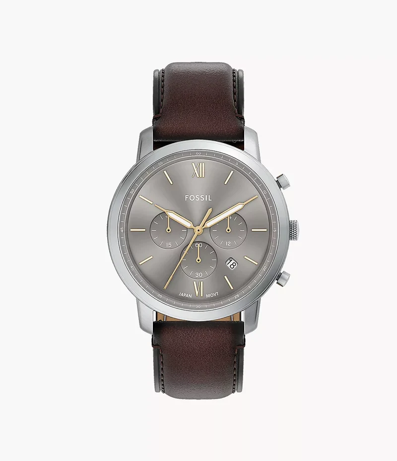 Fossil orologio Neutra Chrono 44mm grigio quarzo acciaio FS6129