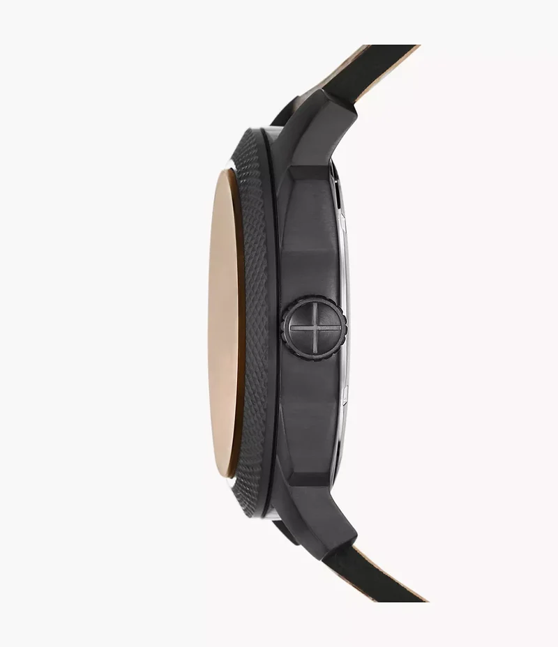 Fossil orologio Machine 49mm marrone quarzo acciaio pvd nero FS5972
