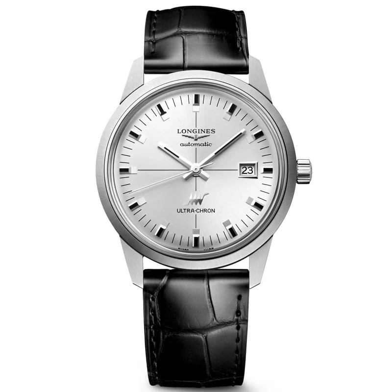 Longines orologio Ultra-Chron Classic 40mm argento automatico acciaio L2.937.4.72.2