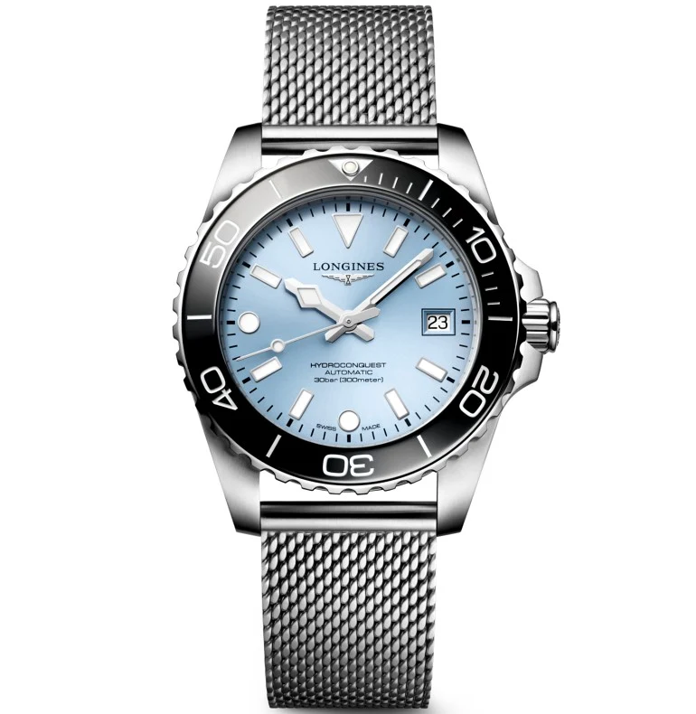 Longines orologio Hydroconquest 39mm azzurro automatico acciaio L3.779.4.99.6