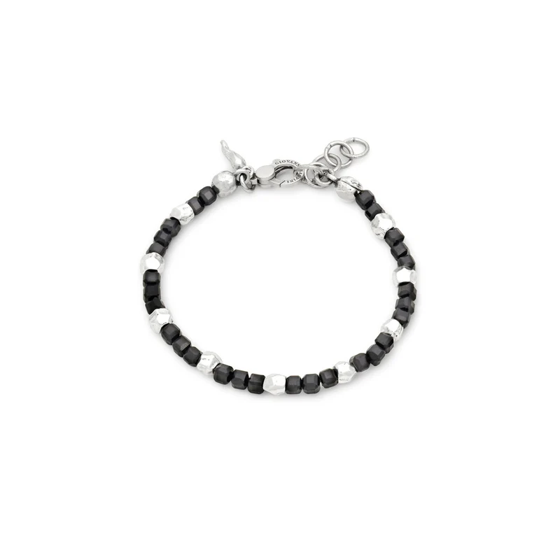 Giovanni Raspini bracciale spinello nero dadi Bracciale in Argento 925 e spinello nero 12576