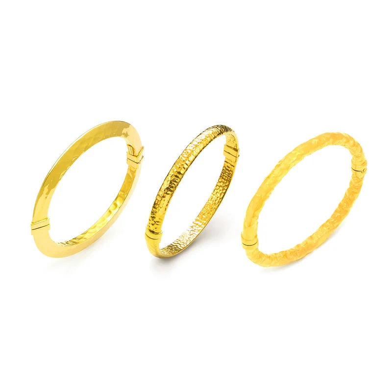 Giovanni Raspini set bangle rock argento Bracciali in Argento placcato oro 18 kt X01613