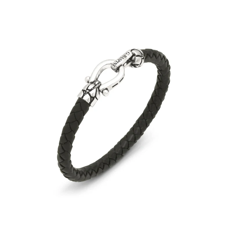 Giovanni Raspini bracciale cuoio croco Bracciale in Argento 925 e cuoio 12568