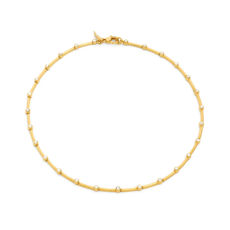 Giovanni Raspini collana satellite Collana in Argento 925 placcato oro 18 kt e zirconi 12554
