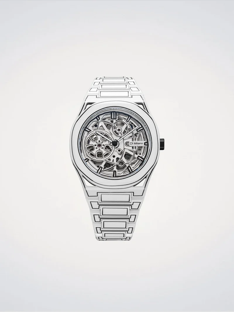 D1 Milano Skeleton White Sketch Skeleton 40.5 mm D1-SKBJ20