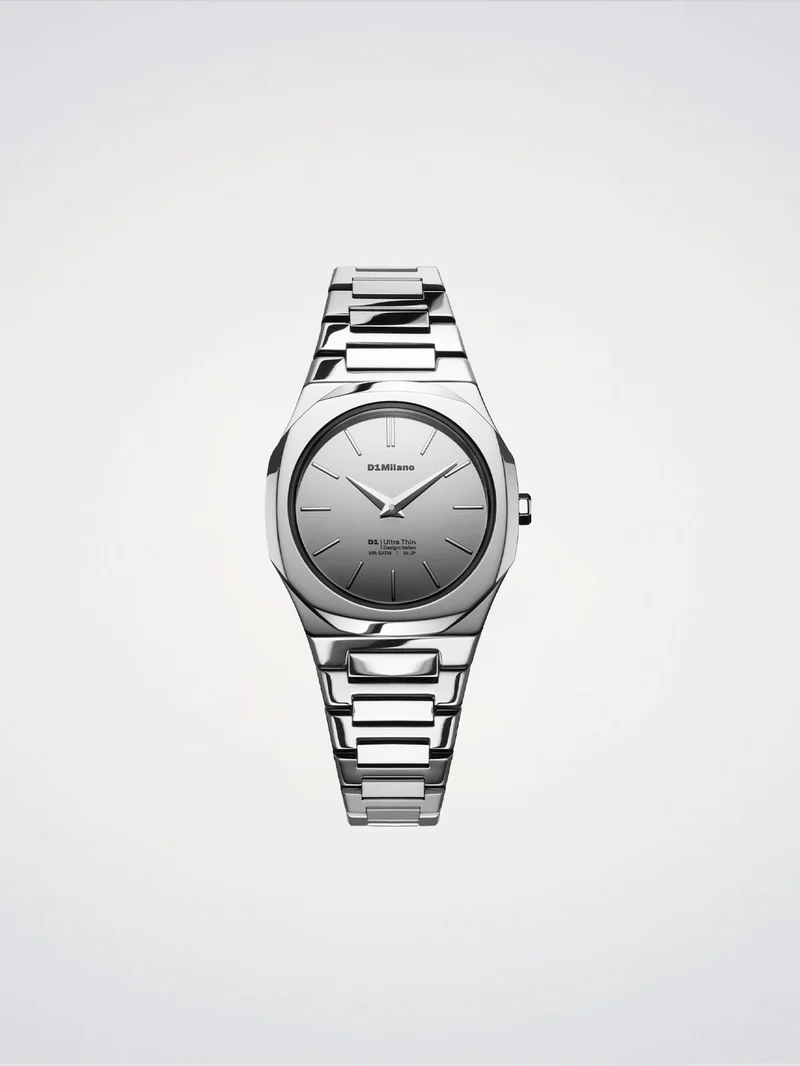 D1 Milano Silver Gleam Orologio Ultra Thin 30 mm D1-UTBL39